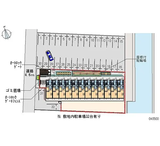 ★手数料０円★廿日市市住吉２丁目 月極駐車場